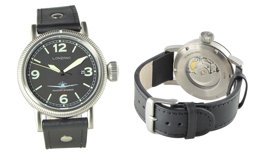 Dino Lonzano Invader Bomber A-26 Black timepiece